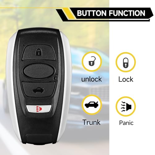 Télécommande de rechange Subaru BRZ Forester Legacy Outback 315 MHz - 4