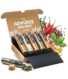 TIMBER TASTE® Gewürze Geschenkset Frauen - 5 exotische Gewürzmischungen aus aller Welt...