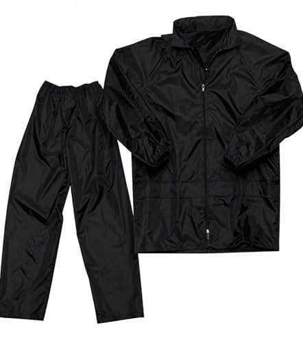 Image of RainCoat for Men Waterproof with Pants Polyester RainCoat For Men Bike RainSuit RainJacket Suit Mobile Pocket with Storage Bag.