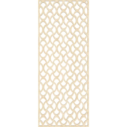 Image of Resort Decorative Pierced Fretwork Wood Wall Panels, 17 3 /8 inchW x 44 3 /8 inchH x 3 /8 inchT, Birch