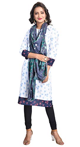 Image of Women's Pure Cotton Multi-Colored Traditional Authentic Tie Dye with Bandhej Bandhani Dupatta Chunni