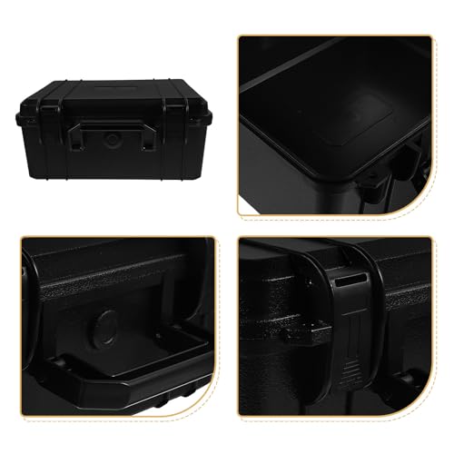 Mallette vide noire robuste 28cm avec verrouillage Healeved de qualité
