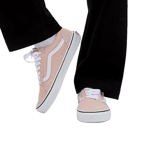 Vans Vans Unisex Old Skool Skate Shoe - Canvas Suede Sneaker - Lace up Closure Style - Rose Smoke 11