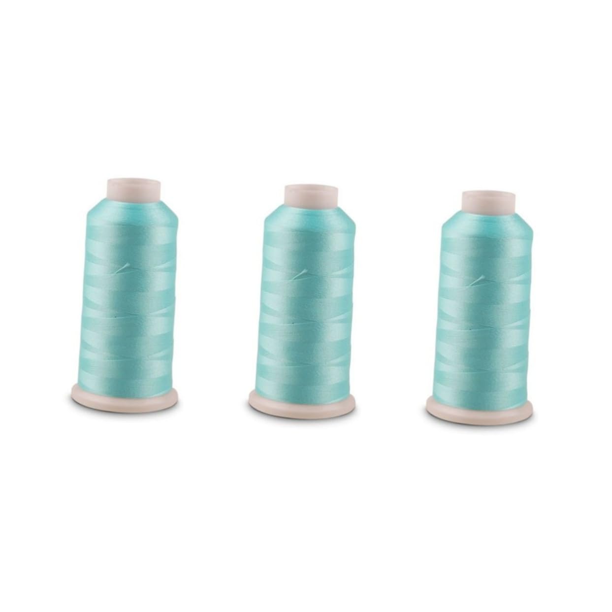 SHINEOFI 3piezas Hilo De Bordar Luminoso De Yardas Azul Para Coser y Manualidades Brilla La Oscuridad Hasta Horas y Versátil Para Ropa Accesorios