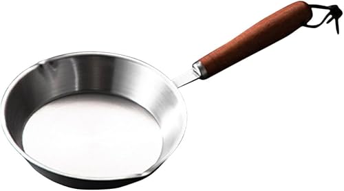 Miniatura 1 de Sartén pequeña para panqueques, sartenes para tortillas, sartén de hierro fundido pre-sazonada, plancha de acero inoxidable, mini wok, utensilios de