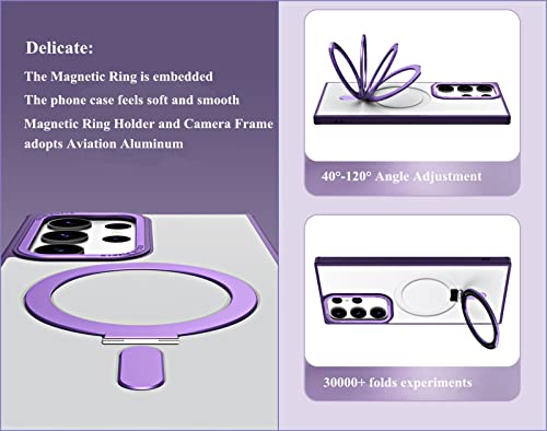 Coque Samsung S23 Ultra silicone noir mat antichoc support Magsafe