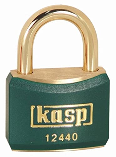 Kasp 124 Ka24403 - Candado De Llave (40 Mm, Cerradura De Una Sola Llave), Color Verde