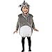 Produktbild NET TOYS Nashorn-Weste mit Kapuze für Jungen & Mädchen | Grau-Weiß in Größe 104, 3 - 4 Jahre | Niedliches Kinder-Kostüm Rhinozeros | EIN Highlight für Kinder-Karneval & Fastnacht