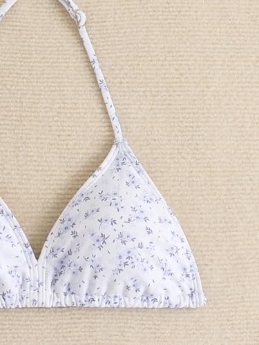Image of SEGT Girl's 3 Piece Striped Bikini Swimwear Cute Swimsuits Bathing Suit High Waisted with Cover Up Beach Skirt