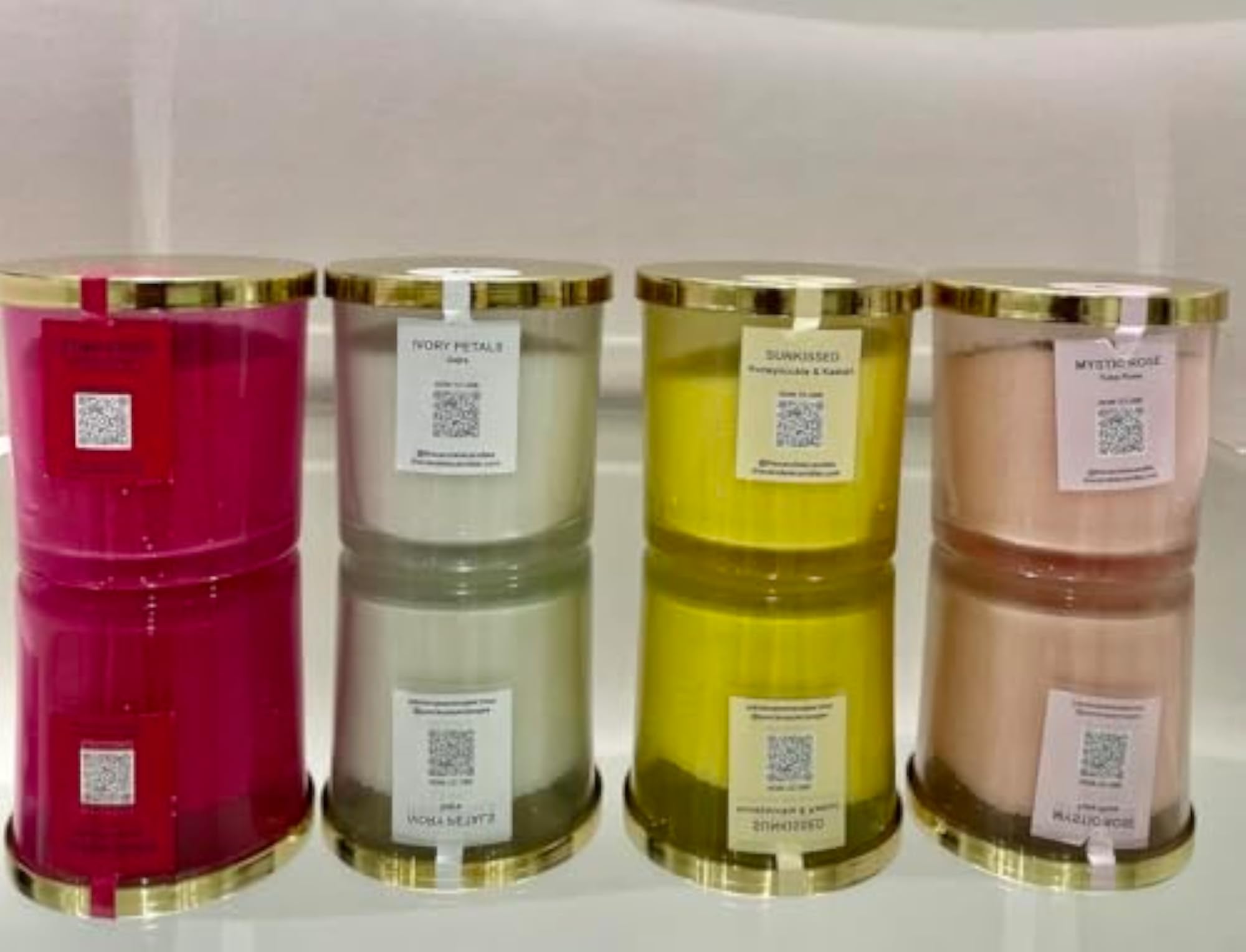 Customizable Cylinder Jar Set of 2 with Candle Snuffer