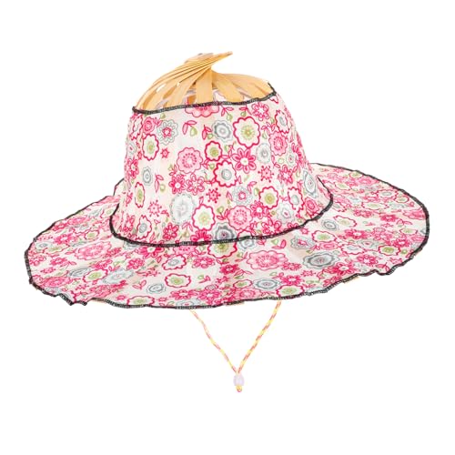 Chapeau de plage pliable lot de 3 pour femmes, capeline en tissu avec éventail de voyage