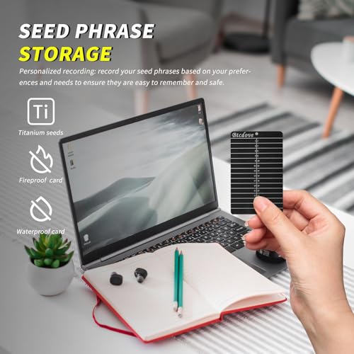 Btcdove Crypto Seed Phrase Storage - Crypto wallet - Compatible with all software and hardware wallets-Made of pure titanium-A kit with 4 titanium plates and an electric engraving pen. by Btcdove - Used condition - Image 7