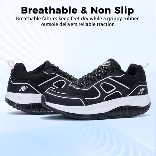 Image of Womens Walking Shoes with Arch Support Wide Orthotic Plantar Fasciitis Sneakers Athletic Tennis Shoes