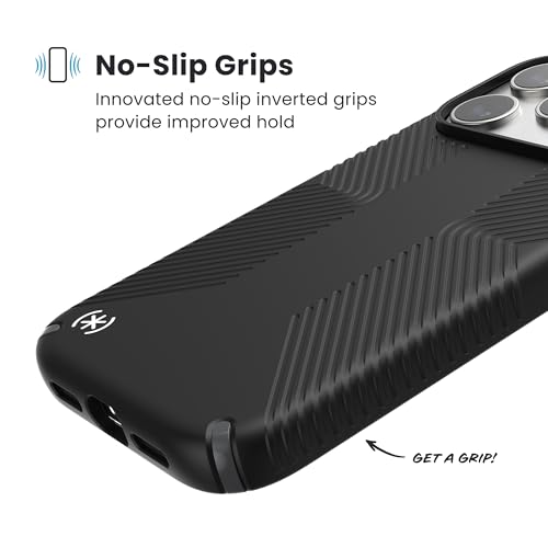 Image of Speck PRESIDIO2 Grip for iPhone 17 Pro Case, Slim Protective Case, Black /Slate Grey /White