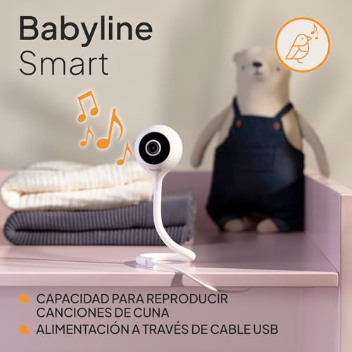 Miniatura 6 de Lionelo Care Babyline Smart Vigilabebés Inteligente, Camara Bebe, Para Bebes, Cámara, Camaras Vigila Bebe, Aplicación Móvil, Detección De Movimiento Y Sonido, Visibilidad En La Oscuridad