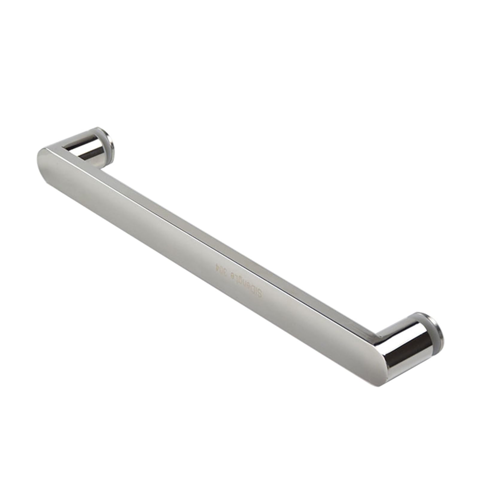 Gthtuhfd Silver Bathroom Shower Glass Door Handle, Stainless Steel Bathroom Shower Handle Push Door Handle For Shower Door Handle, Replacement Door Handle,-Pitch-300Mm