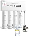 RO800G Fast Flow Under Sink Reverse Osmosis Water Filter, 9-Stage Ro Water Filtration System, Alkaline Water pH+, 3:1 Pure to Drain, Tankless, Reduces TDS, BPA Free, with LED Smart Faucet