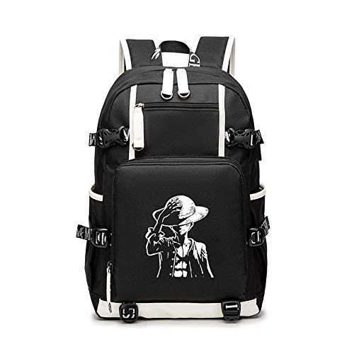 Unisex One Piece Cosplay Anime Mochila Escolar Estudiantes para Portátil Backpack Bolsa