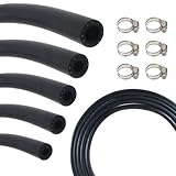 Fuel Line Hose Kit 3.3FT 5PCS With 30Pcs Clamps,3/8
