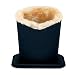Upright Eyeglass Holder & Stand - Jumbo Sized Plush Lined Protective Case for Nightstand, Desk and Bedside Table - Black - By OptiPlix