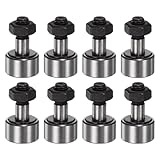 HARFINGTON 8pcs CF8 Cam Follower KR19 Needle Roller Bearing M8x1.25mm Male Thread 19mm Roller Diameter Stud...