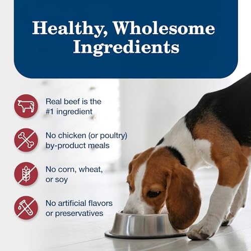 Blue Buffalo Homestyle Recipe Adult Wet Dog Food, Made with Natural Ingredients, Beef Dinner With Garden Vegetables, 12.5-oz Cans (12 Count)