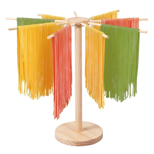 NUWIQ Nudeltrockner, Pastatrockner aus Holz, Nudelständer, Nudelmaschine, Nudelständer zum Trocknen, Abnehmbar, Pasta Trockner, für Italienische Nudeln Chinesische Nudeln NUWIQ Nudeltrockner, Pastatrockner aus Holz, Nudelständer, Nudelmaschine, Nudelständer zum Trocknen, Abnehmbar, Pasta Trockner, für Italienische Nudeln Chinesische Nudeln