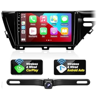 SizxNanv for Toyota Camry 2018-2020 Radio Compatible with Wireless Carplay Android Auto,Car Stereo Bluetooth Navigation GPS WiFi FM AM Multimedia Player Backup Camera Touchscreen 8-Core Head Unit