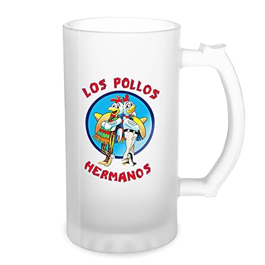 Breaking Bad Los Pollos Hermanos Transparente taza de Stein de la cerveza 0.5L