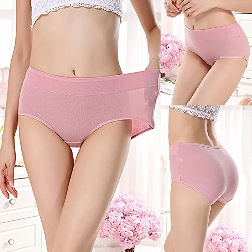 Buankoxy Women's Mid-Rise Stretch Cotton Panties, Assorted Colors2