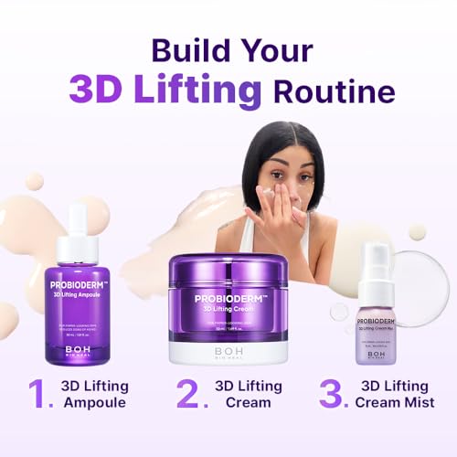 Image of BIOHEAL BOH [Cardi B's Pick] Probioderm 3D Lifting Skincare Set | Korean Night Cream, Serum & Hydrating Face Mist for Lifting & Firming | Perfect Anti-Aging Routine for Dry, Dull, Saggy Skin