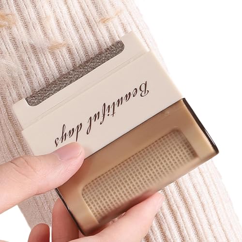 Cortadora de Pelusa Manual – Herramienta de eliminación de Pelusas de Ropa de Doble Cabezal para restauración de Tela, fácil operación Manual con Cuchillas giratorias, removedor de Pelusas para
