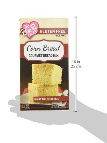 Miniatura 5 de XO Baking Co - Mezcla de pan de maíz, sabroso y húmedo sin gluten, sin conservantes ni sabores artificiales (1 libra (paquete de 1)