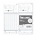 Pyramid 42415 Genuine Time Cards for 2500, 2600 & 2650 Auto Aligning Time Clocks, 100/Pk