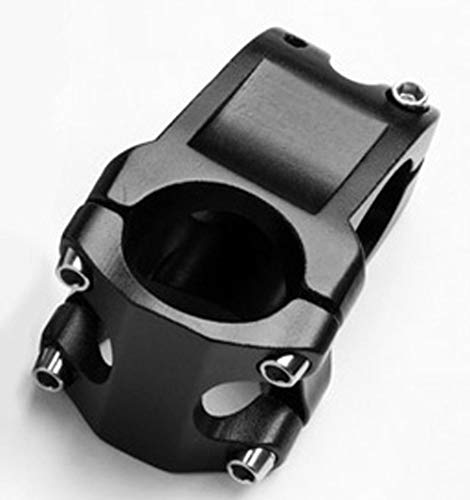 DEERU Bike Stem 31.8 × 40mm 7 Degree Mountain Bike Stem Bicycle Handlebar Stem Suitable for BMX MTB Road Bike (Aluminum Alloy) (Black)