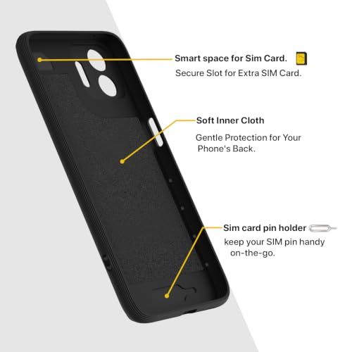 Image of Outlouders Back Cover for OnePlus N6 5G | Full Camera Protection | TPU Soft Flexible Shockproof Bumper Case (Black)