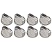 Migaven Perillas de control universales, 8 Piezas Rotatorio Perillas de Universal Metal de Control de Reemplazo Accesorios para Cocinas/Cocina de gas/Horno Estufa/Estufa - 6mm