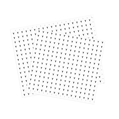 Lettres autocollantes rondes Y PVC imperméable 13mm étiquettes