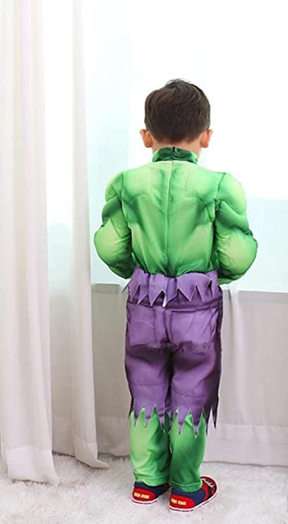 Image of Hulk dress for kids | Avengers Superhero Kids Fancy Dress Costume - Muscle 2-9 YRS