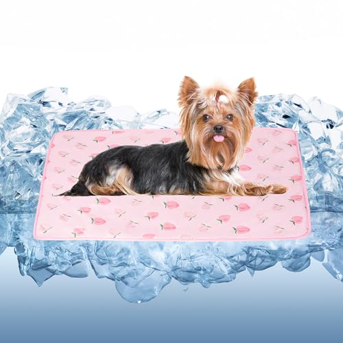 Tapis de refroidissement pour chat lavable en machine rose M - 2