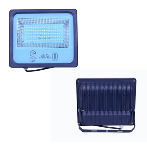 Image of 100 Watt LED Flood Light, 2 Years Warranty, Waterproof (White, Pack of 2)