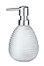 Produktbild WENKO Seifenspender Polaris Juwel Silber Keramik - Flüssigseifen-Spender, Spülmittel-Spender Fassungsvermögen: 0.39 l, Keramik, 9.5 x 16.2 x 9 cm, Silber, 16.2 x 9 x 9.5 cm