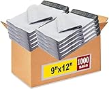 iMBAPrice 1000 - 9x12 Premium Matte Finish White Poly Mailers Envelopes Bags (iMBA-3PM-1000)
