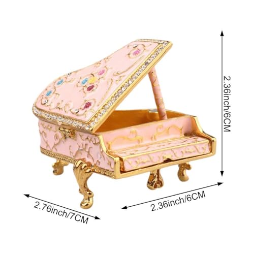 Boîte à bijoux décorative à charnière pour table de chevet
