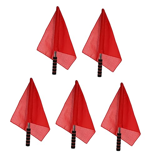 SUPVOX 5pcs Traffic Flags Referee Signal Flags for Hand-cranked Racing Events