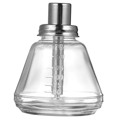 HAMPPLIES Pumpflasche Transparent mit Edelstahlpumpe Auslaufsicher Säurebeständig für Nagelkunst Flüssigkeiten Kosmetik Langlebiger Pumpspender für Präzises Dosieren
