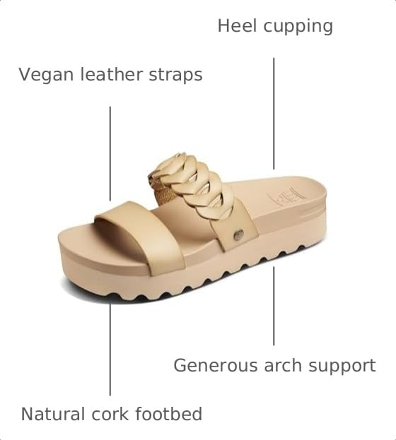 REEF Cushion Vista Hi Twist Womens Sandal Seashell 9 - image 3