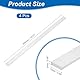QUARKZMAN 6063 Aluminium Profil Flachleiste, 4 Stück Quadratischer Aluprofil Flachstreifen Alublech 2x15x305mm (T*W*L), Alu Flachstange Aluminium Flachplatte Aluleisten Flach Aluplatte