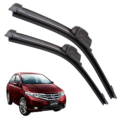 Image of Euro Care Windshield Car Wiper Blades Compatibility With City Old (Model : 2012-2016) - Set of 2Pc (D-24,P-14)