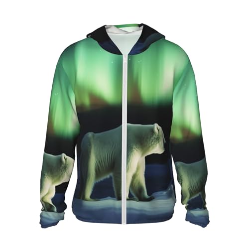 Veste à capuche avec fermeture éclair UPF 50+ Northern Lights Bear de rando